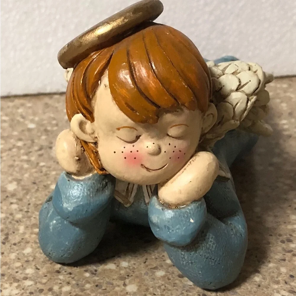 Tranquility Lying Boy Angel Figurine